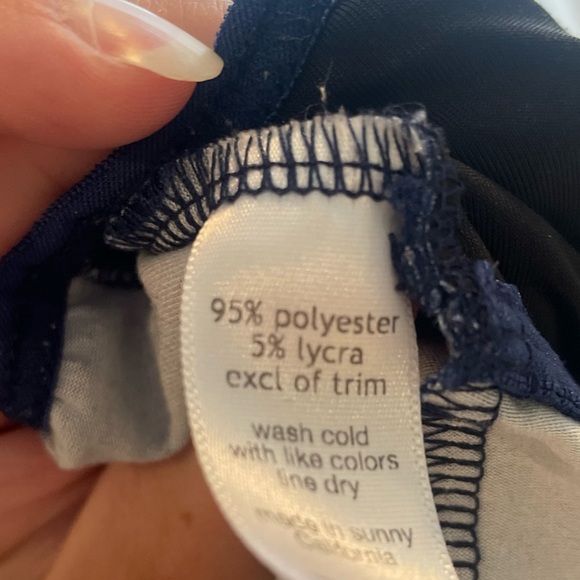 Cameo blue with red cherries novelty bralette small - Picture 4 of 8